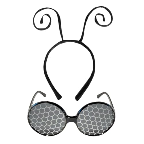 Image of FancyPants FunTime Bee Fly Sunglasses, Bumble Bee Accessory for Kids and Adults, Fun Oversized Bug-Inspired Glasses