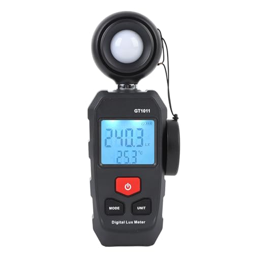 Fotómetro de 200000Lx con rango automático y memoria de datos para lectura precisa