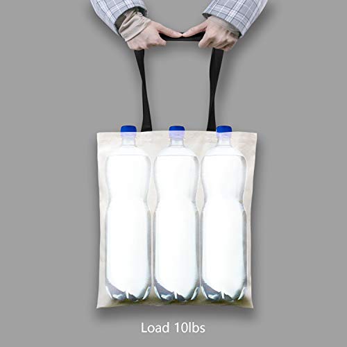 Image of TOPDesign 12-Pack Economical Cotton Tote Bag, Lightweight Medium Reusable Grocery Shopping Cloth Bags, Suitable for DIY, Advertising, Promotion, Gift, Activity