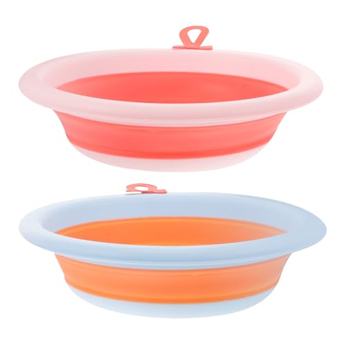 ULTECHNOVO Lavabo Plegable para Bebés Dibujos Animados, 2 Unidades, Material Pp Resistente, Adecuado para Recién Nacidos y Uso Doméstico Varios estilos