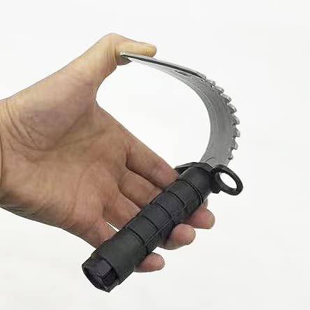 Miniatura 3 de zonzxcv 2 cuchillos falsos de daga de plástico de juguete, no afilado, la seguridad no daña la longitud de 9 pulgadas (con anillo)