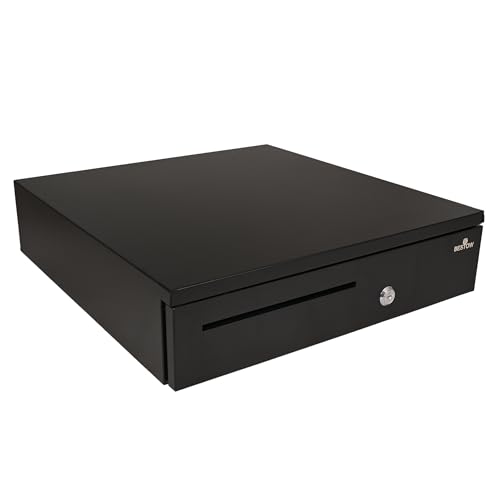 Image of Bestow Cash Drawer for Shop Counter - Point of Sale (POS) Billing System Cash Box with Electronic & Manual Lock | Stainless Steel | 13 Compartments (CD-405) for Malls, Shops & Restaurants