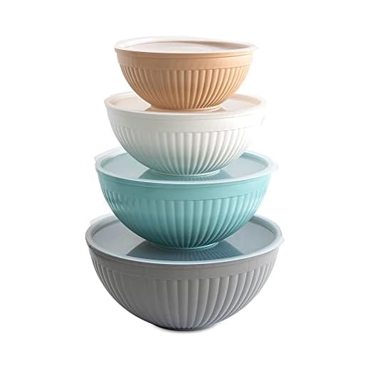 Nordic Ware Prep and Serve Mixing Bowl Set (8-Piece)