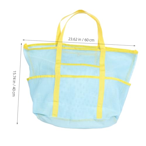 Portable Mesh Shower Bag Multi-Functional Beach Tote for Women Large Waterproof Travel Organizer with Adjustable Strap for Swimming and Outdoor Activities2