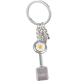 Porte-clés pour sac à main – le décor en forme d'œuf au plat et la finition soignée rendent ce porte-clés plus attrayant et élégant