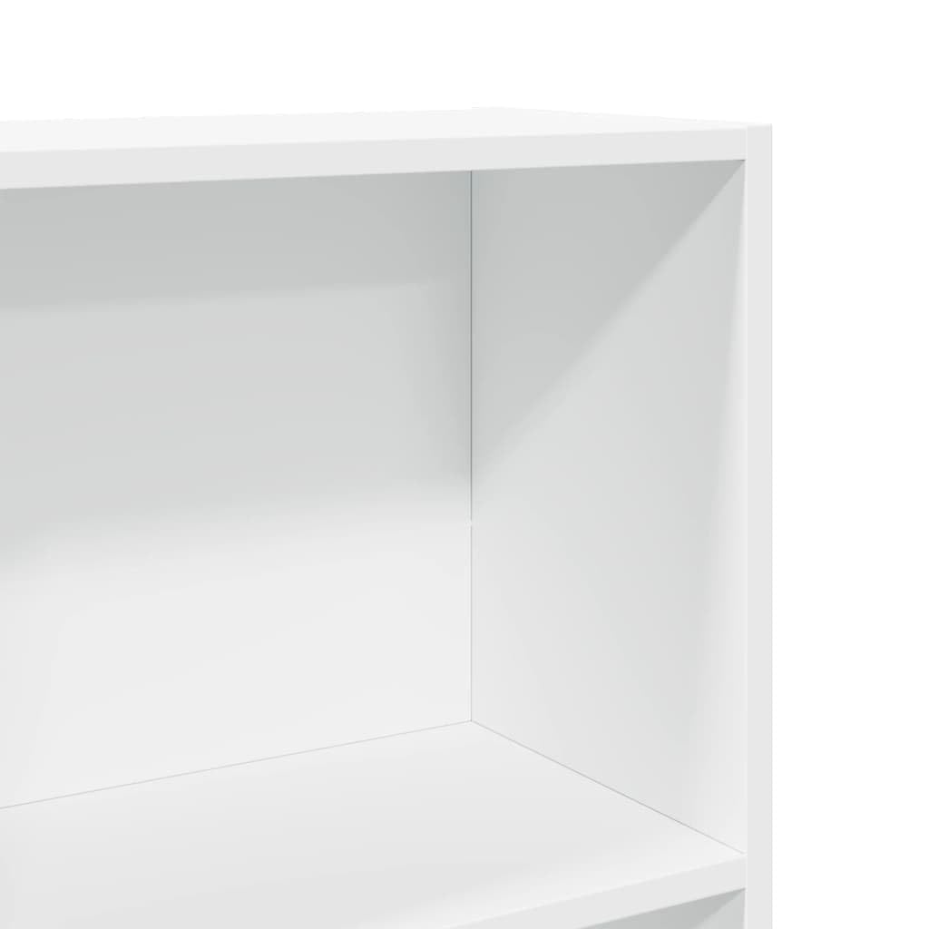 vidaXL Estantería de Madera de ingeniería Blanca 40x24x176 cm, estantería de Libros, librería, Estante de Almacenamiento, Armario de Almacenamiento
