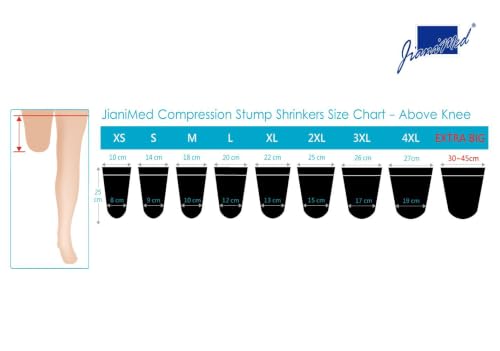 Image of Prosthetic Stump Shrinkers- Above Knee, 25cm, Compression, Amputee Socks, 20-30, Daily use, Taiwan Excellence L