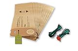 eb 350 vorwerk Set di filtri da 12 pezzi adatto per Vorwerk Kobold VK 118, 119, 120, 121, 122: 10 Sacchetto per aspirapolvere + 1 spazzole rotonde ET 340, EB 350, EB 351 (1 paio) 6 da eVendix