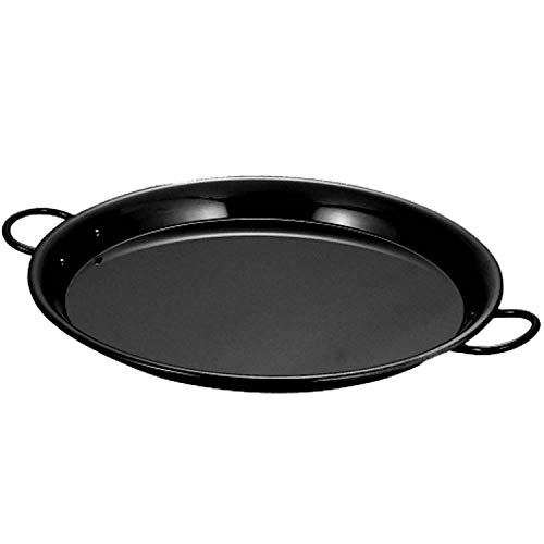 Nagao 913022 Paella Pot, Induction Compatible, Iron, Black Leather, 8.7 inches (22 cm), Made in Japan