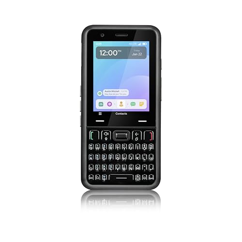 Keyphone Hybrid QWERTY Keyboard Cell Phone, 13MP Camera, 4G...