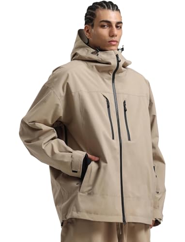 GSOU SNOW Men's Ski Jacket Snowboard Snow Coat Waterproof Windproof Insulated Winter Hooded Snow...