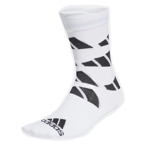 adidas Performance Socks Ultralight Allover Graphic Crew, White/Black