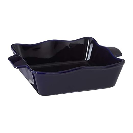 Premier Housewares Casserole Dish, Modern Retro, Stoneware, Small - Square