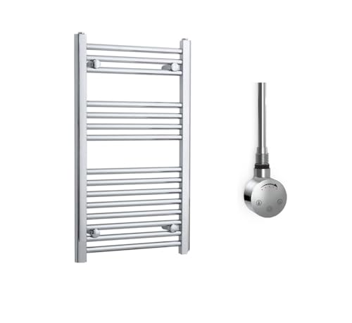 Radiador Toallero Eléctrico Cromado 50x80 cm con Termostato 300W