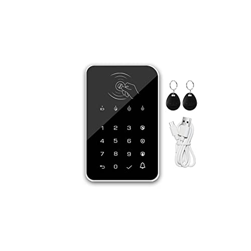 DIY-Alarmsystem für die Sicherheit zu Hause, Drahtlose Touch -Tastatur 2pcs Rfid Kartenarm- Oder Entstaffil -Passwort -Tastatur For Smart Home Alarm Host Tuya WiFi GSM Alarmsystem HeiDIY-Einbruchalarm