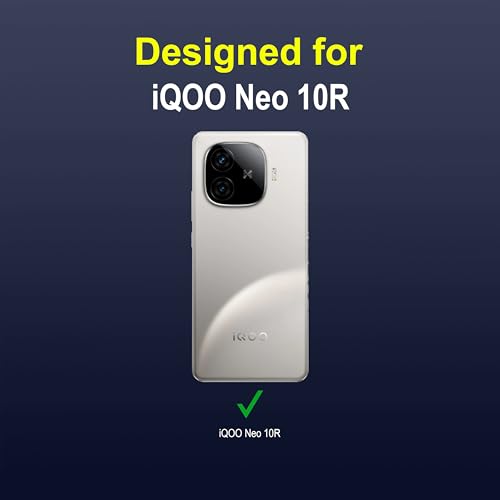 Image of amazon basics Back Case Cover for iQOO Neo 10R | Compatible for iQOO Neo 10R Back Cover | Liquid Silicon Magic Case with Camera Protection | Sapphire