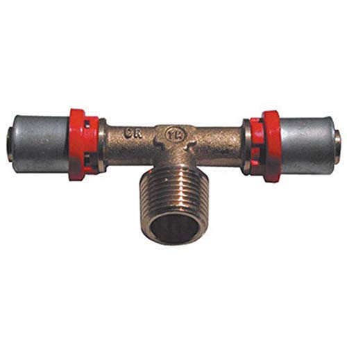 'tiemme Empalme a empujadores para tubo multicapa a T Tee macho 1 x 32