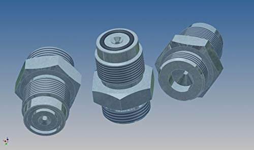 HTD Adapter gwintowany 300 bar sprężone powietrze G5/8" na zewnątrz - tlen G 3/4" na zewnątrz