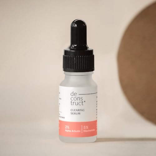 Image of Deconstruct Skin Clearing Face Serum with 5% Niacinamide and 2% Alpha Arbutin | Reduces Pigmentation, Dark Spots, Marks| Brightens & Improves skin texture | Gentle & Effective face serum | 10 ml