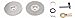 VERTEX 3900-2396 Dividing Plate Set for 6" or 8" Vertex Rotary Indexing Fixture, 2 Piece