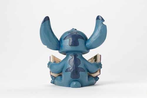 Enesco Jim Shore Disney Traditions by stitch with Story Book Figurine, 5.75 inches