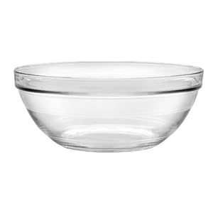 Duralex – Lys Stackable Clear Bowl 26 cm (10 1/4 in) Set Of 6
