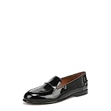 Franco Sarto Womens Mirabelle Loafer Black Patent Faux Leather 9 M