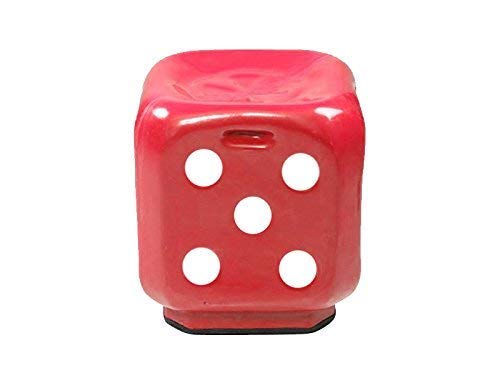 Image of Dice Shaped Stool, Red, Novelty Furniture for Kids and Adults