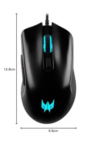 Acer Predator Cestus 333・Droite・USB Type-A・16000 DPI・1 ms・Noir (GP.MCE11.03S) -