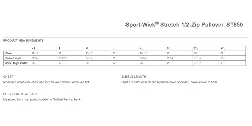 Mafoose Men's Sport Wick Stretch 1/2 Zip Pullover Maroon 3XL3