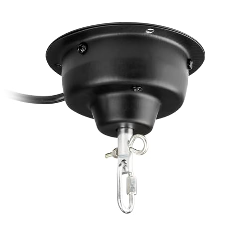 Fuzzix MBM400 Motor para Bola de Discoteca, Motor con Cable para Bola de Espejos, 3 rpm, Motor Giratorio para Bolas de Discoteca, Montaje en techo. Accesorios para fiestas y Bolas de Discoteca.