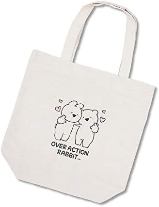 Amazon すこぶる動くウサギ コラボ トートバッグ 指ハート サンキューマート サンキューマート トートバッグ