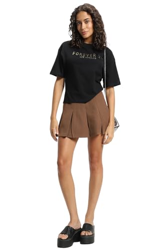 Image of FOREVER 21 Womens Graphic Oversized Oversized Tees