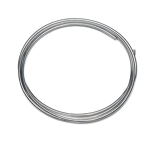 KOLAMOON 99.99% High Purity Zinc Wire Diameter 3mm Length 1000mm for School Science Project Experiment Lab Research