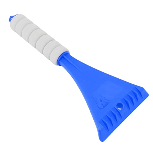 Eujgoov Car Windshield Shovel, Ergonomic EVA Handle Snow Remover with Effort-Saving Design, Portable Ice Scraper for Winter Use, 10.6x4.1 Inches (Blue)