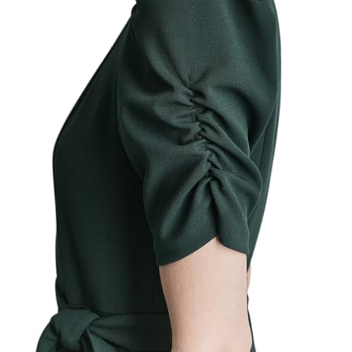 Image of DKNY Women's Jewel Neck Scuba Crepe Dress