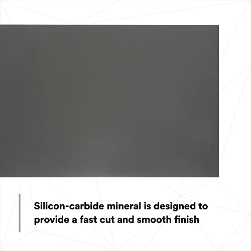 3M Wetordry Abrasive Sheet 401Q, 02023, 1500+ Grit, 5 1/2 in x 9 in, 50 Sheets, Fast Cutting, Auto Body Sanding, Paint Finishing - Thumbnail 6