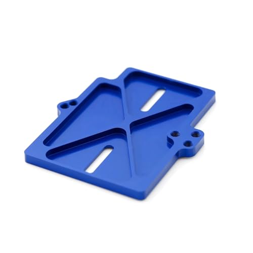 Plaque montage ESC Traxxas Mini Maxx en aluminium de qualité supérieure bleu