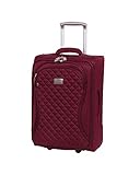 it Girl 22' Timeless 2 Wheel Lightweight Expandable Carry On, Red Plum, One Size