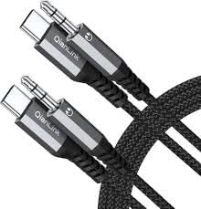 Y-Aux to USB C Aux Cable,USB C to Aux Cable 3.5mm Jack Audio Adapter Compatible for Galaxy S23/S22/S21/S20 - [3.3Ft] [1m] Black