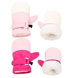 Weradau Fleece Lined Mittens for Baby Boys Girls,Baby Toddler Little Kids Winter Gloves Mittens for Children 6-24 Months