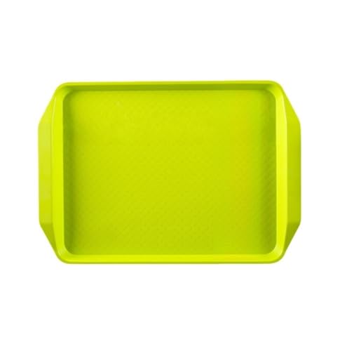 NYHGOXM 加厚滑り止めPP製トレイ 43cm×30cm 食器洗い機対応 飲食店/ホテル/しゃぶしゃぶ店向け カラーバリエーション豊富 変形しない丈夫設計 3 個パック (グリーン(3個パック))