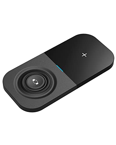 OEMG Chargeur Induction 2En1,15W/10W/7.5W Chargeur Phone Watch Tout en Un T2A Cover