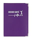 Portaordenanza, color morado y francés, funda para tarjeta vital mutua, carpeta de salud, hojas de enfermedades