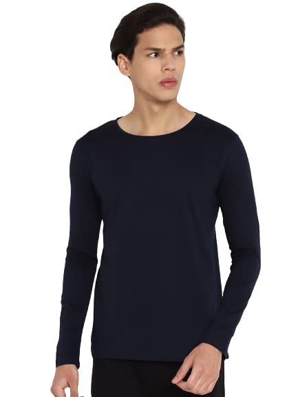 Image of London Crew Round Neck Full Sleeve Regular Fit Casual Cotton Plain Solid Tshirt for Men Full-Solid-23