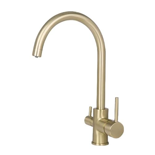 Robinet de cuisine 3 voies en acier inoxydable durable pour évier moderne