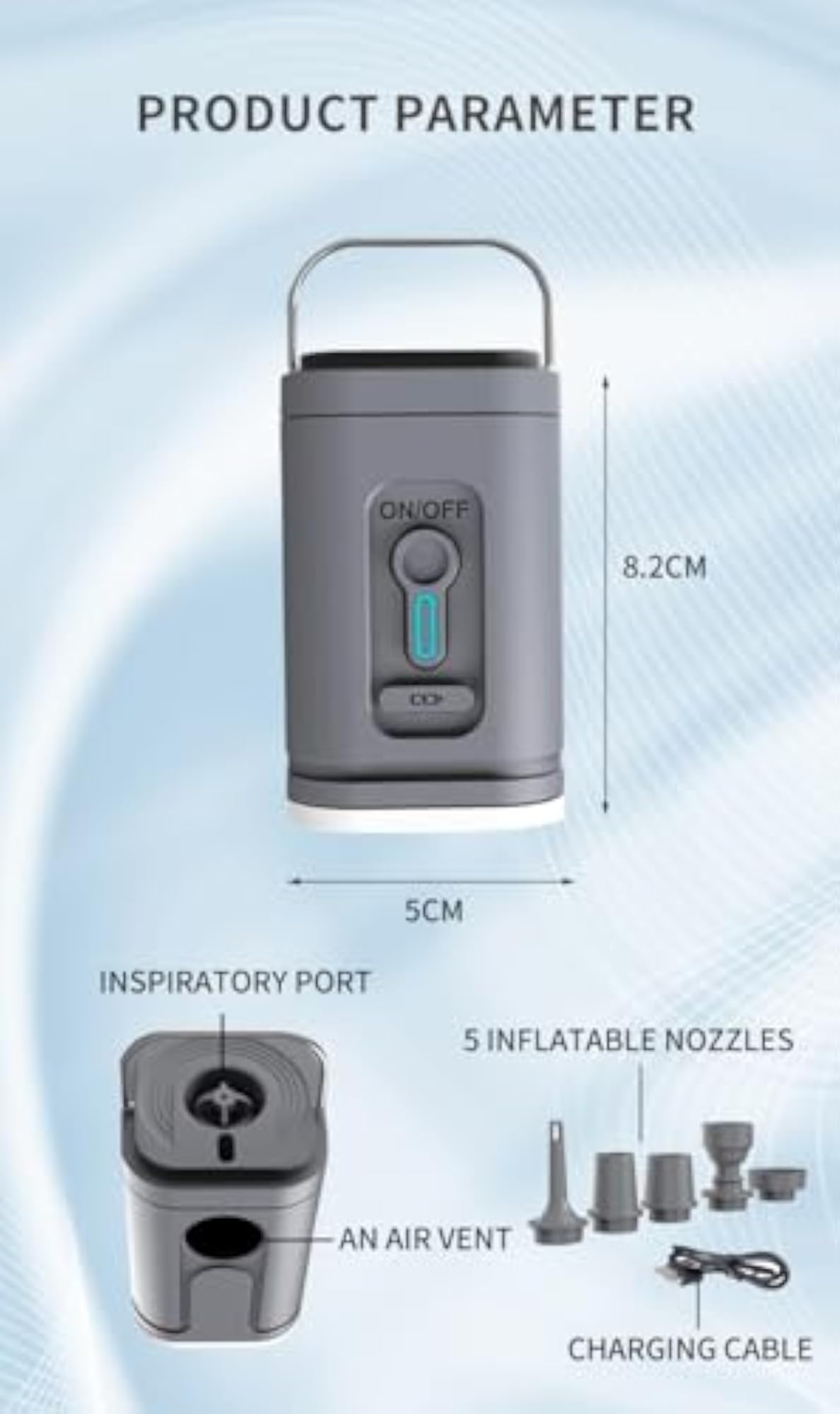 Compact Multi-Use Electric Air Pump