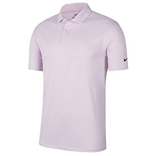 NIKE Dry Fit Victory Texture OLC Golf Polo 2019 Lilac Mist/Black X-Large