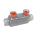 Morris 97306 Connector, Insulated, Clear, In-Line, 2 Ports, 350 - No. 6 Wire Range, 5/16 Allen Hex