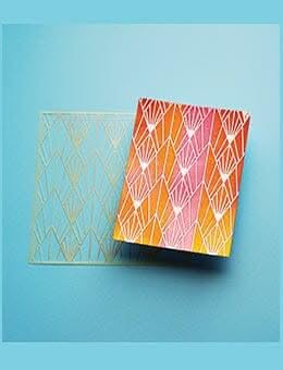 Ranger Simon Hurley Create. Stencils 6x6 Inch Geo Leaves (HUS91684) | De Egel - Hobbywinkel